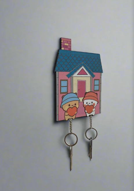 Dudu and Bubu Handmade Wooden Key Chain Holder
