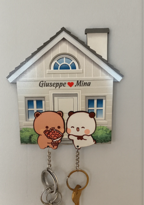 Flower Gift Dudu Bubu Handmade Keychain Holder