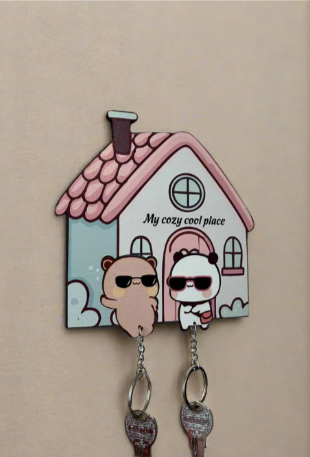 My Cozy Place Dudu Bubu Handmade Keychain Holder