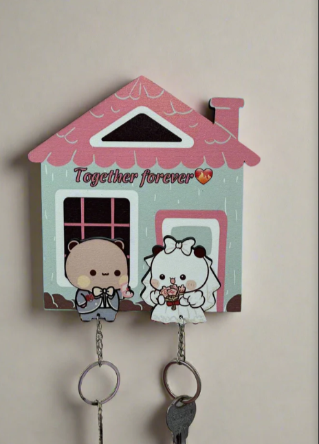 Together Dudu Bubu Handmade Keychain Holder