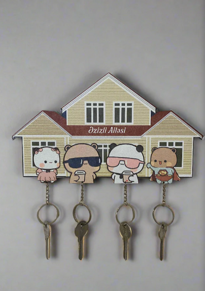 Bubu Dudu Family Handmade Keychain Holder