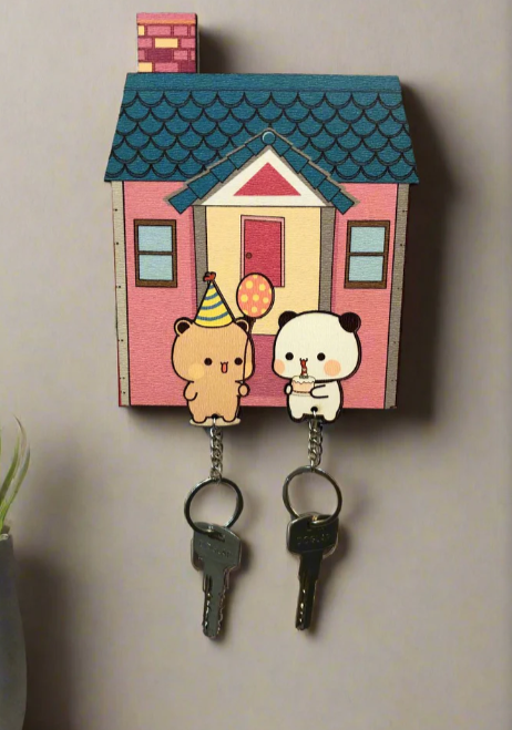 Cute Dudu Bubu Handmade Keychain Holder